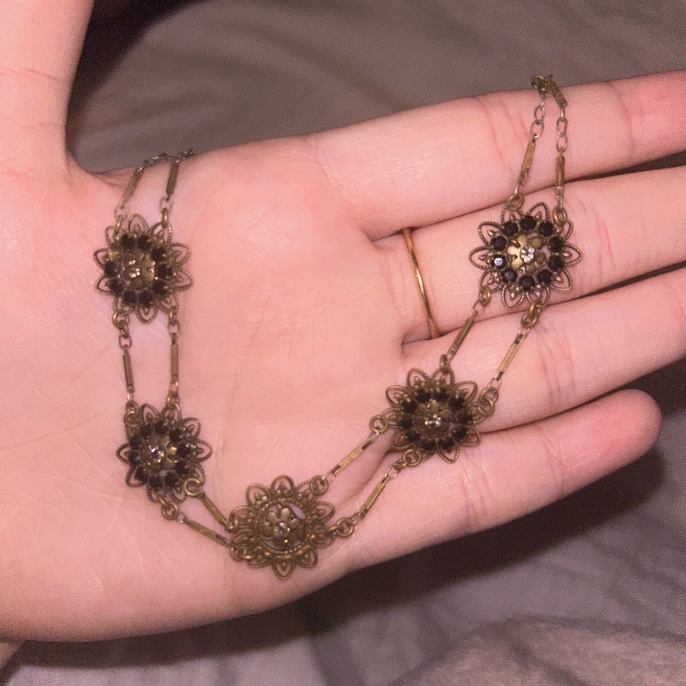 Liz Palacios Vintage Floral Necklace